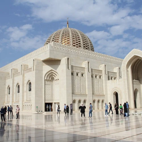 Sultan Qaboos Grand Mosque in Muscat